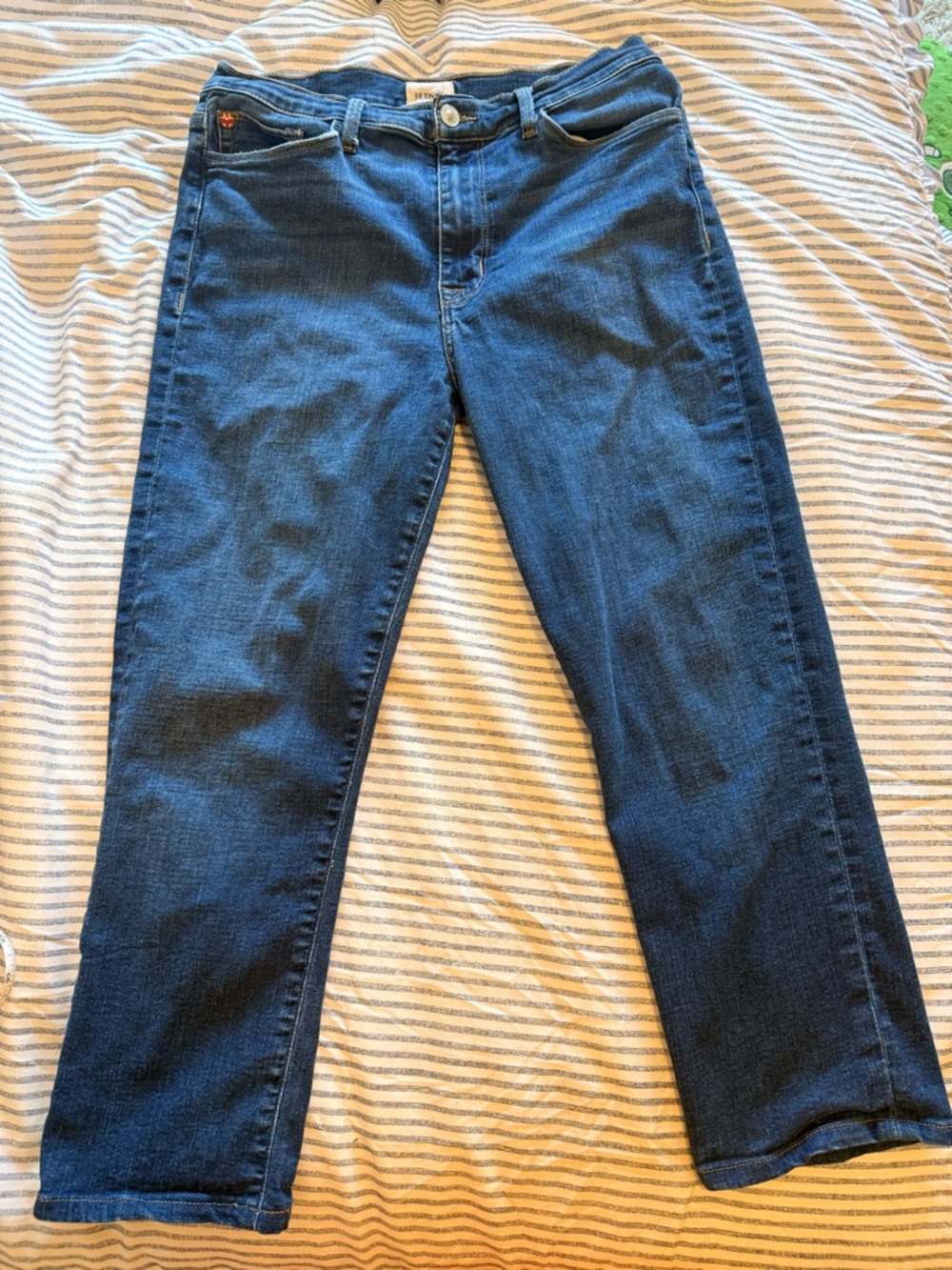 Hudson Blair High Rise Straight Crop Jeans Size 29